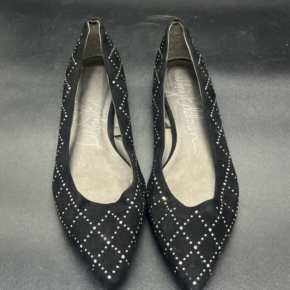 Libby Edelman Roscoe studded flats womens 9.5 black casual formal office - Picture 3 of 7